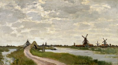 Windmühlen bei Zaandam von Claude Monet